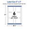Avery Printable Square Labels, Gold Border with Gold Dots, 3" x 3", Matte White Square Labels, Permanent, Laser/Inkjet, 60ct, Great for Product Labels
